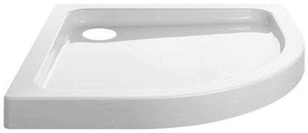 Receveur de douche d'angle Kaldewei Arrondo blanc Cleaneffekt fond antidérapant Antislip image number 0