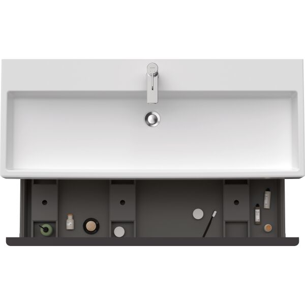 Armadio sottolavabo Duravit D-Neo taupe opaco image number 4