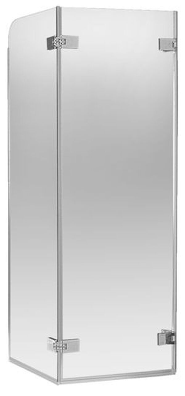 Trennwand Alterna lin silber hochglanzeloxiert Echtglas klar CareTec Pro image number 0