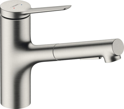 Spültischmischer Hansgrohe Zesis edelstahloptik