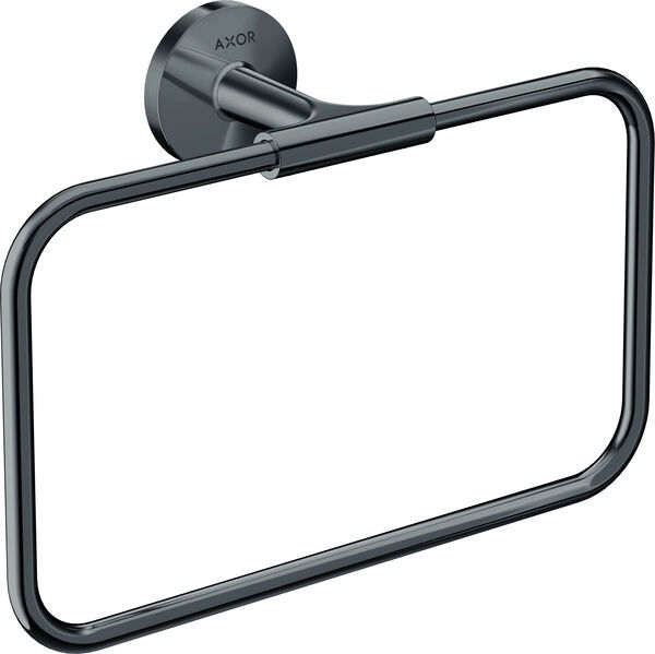 Porte-linge &agrave; anneau Axor Universal Circular Polished black chrom image number 0