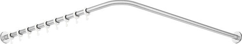 Tringle pour rideau de douche form Hewi 900 acier inoxydable mat