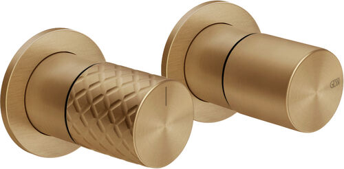 Miscelatore bagno / doccia-set di montaggio finale Gessi Habito Warm steel brushed Intreccio