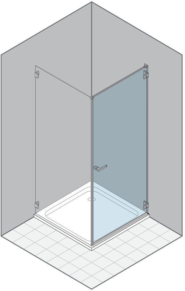 Porta a battente Duka Gallery 3000 New, larghezza 72,1 - 92 cm, cerniere a destra, altezza fino a image number 0