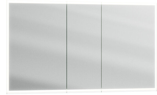 Armoire de toilette Alterna luuna LED plus avec &eacute;clairage inf&eacute;rieur/sup&eacute;rieur Blanc seda Couleur de lumi&egrave;re r&eacute;glable en continu 2700-6500 K image number 0