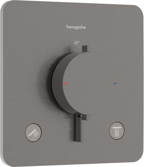 Syst&egrave;me de douche Hansgrohe Ecostat Comfort Q Brushed black chrome