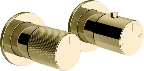 Duschmischer-Endmontageset Gessi Habito Messing PVD Diamantato