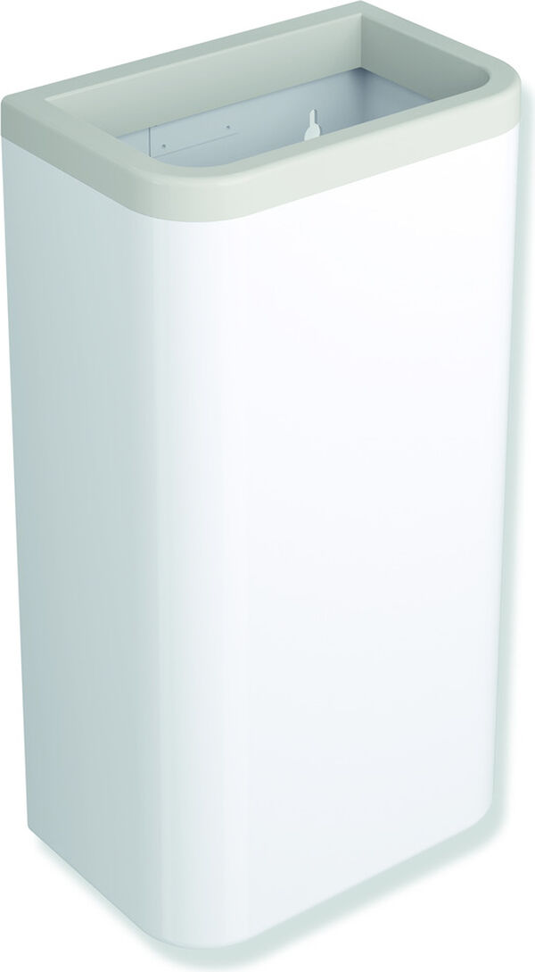 Poubelle &agrave; papier Hewi 477 Blanc signalisation El&eacute;ment de cadre gris clair image number 0