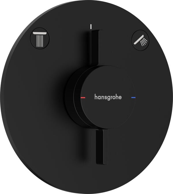 Duschsystem Hansgrohe Duo Turn S Schwarz matt image number 0