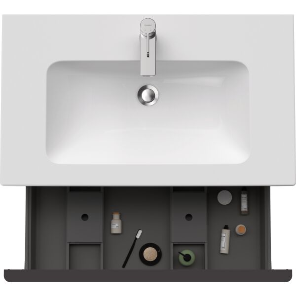 Armadio sottolavabo Duravit D-Neo grafite opaco image number 4