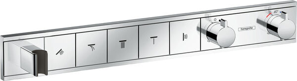 Sistema da doccia Hansgrohe Rain Select, modulo per termostato &frac34;", 669 x 90 mm, per 5 di utenze, image number 0