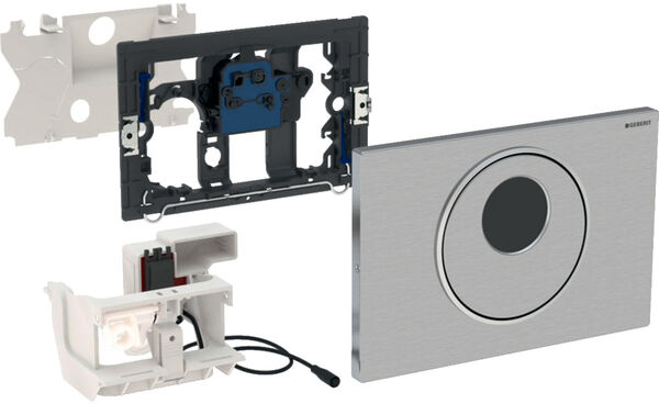 WC-Steuerung Geberit Sigma10 für Netzbetrieb Betätigung von vorne Infrarotsensoren image number 0