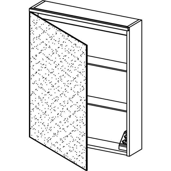 Spiegelschrank Alterna milo LED Weiss Lichtfarbe Neutralweiss 4000 K image number 1
