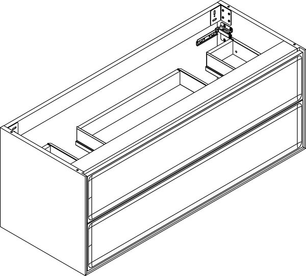 Armadio sottolavabo Alterna elena plus, larghezza 116,4 cm altezza 45 cm profondità 45 cm image number 0