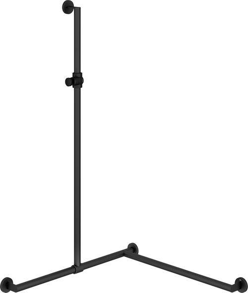 Barre d'appui d'angle Hewi 900 Noir mat