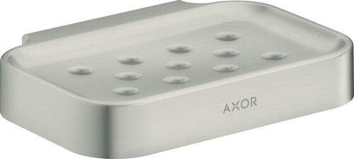 Portasapone Axor Universal Circular colore acciaio inossidabile