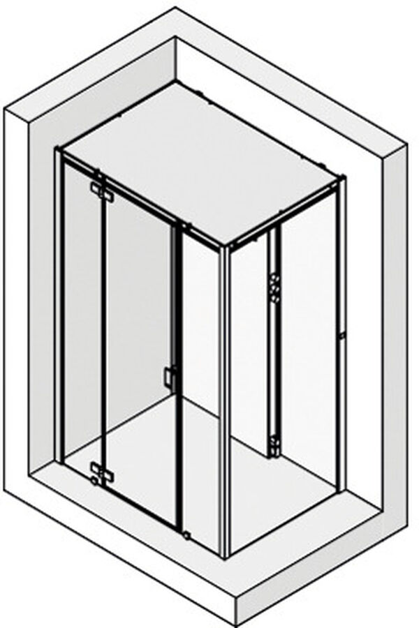 Doccia a vapore Hoesch Sense Perience, 140 x 100 cm, con piatto doccia, (in mineralmarmo bianco), image number 0