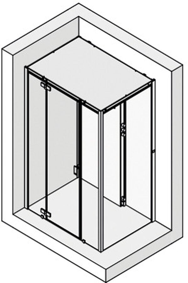 Doccia a vapore Hoesch Sense Perience, 140 x 100 cm, con piatto doccia, (in mineralmarmo bianco), image number 0