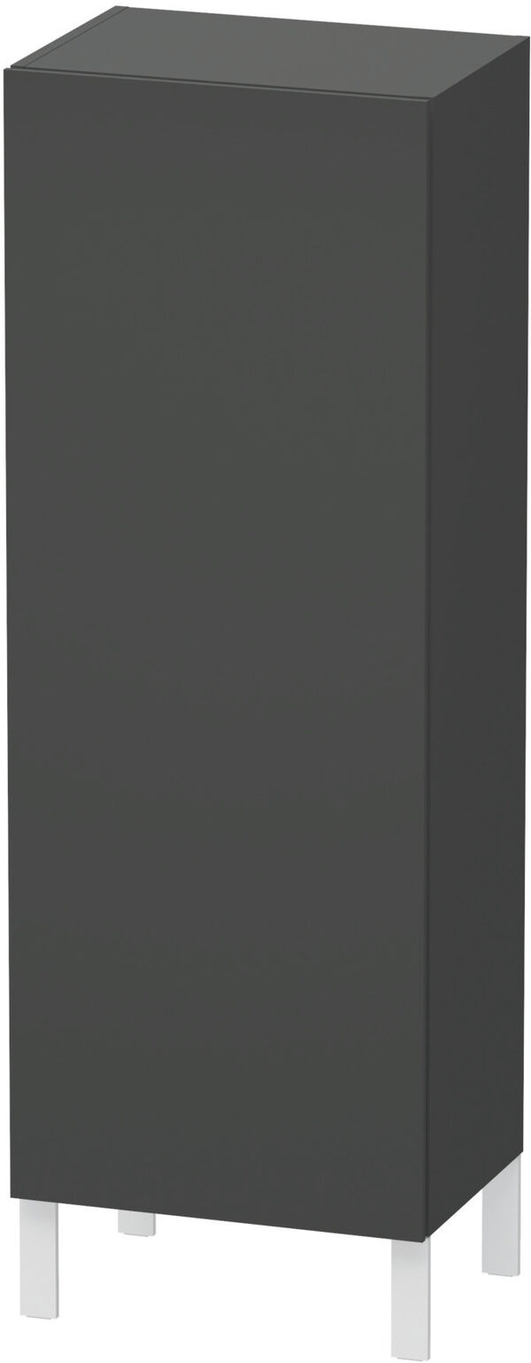 Seitenschrank L-Cube, Kunstharz, Breite 50 cm, Höhe 132 cm, Tiefe 36,3 cm, 1 Türe, Band rechts, image number 0