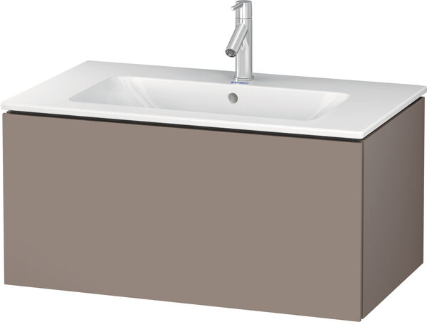 Meuble sous-lavabo L-Cube basalte mat image number 0