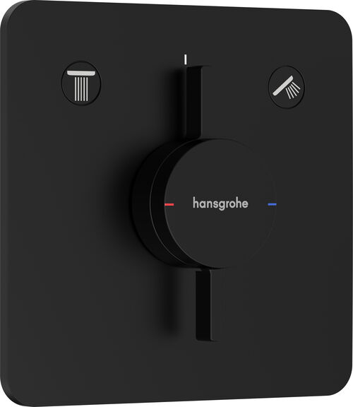 Duschsystem Hansgrohe Duo Turn Q Schwarz matt