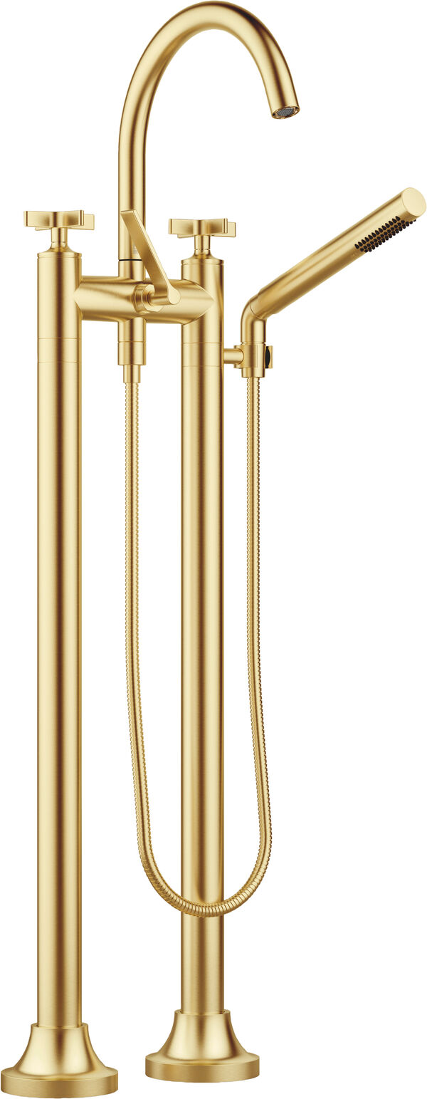 Badebatterie Dornbracht Vaia &frac12;" Messing geb&uuml;rstet image number 0