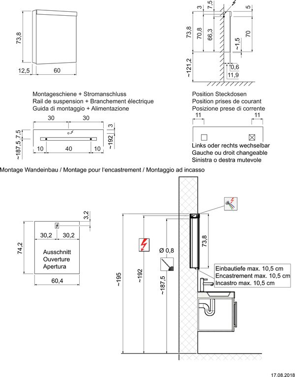 Spiegelschrank Keller Duplex New LED weiss image number 1