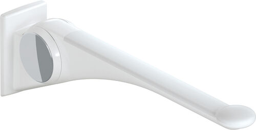 Corrimano ribaltabile Hewi LifeSystem Premium bianco segnale lucido Grip pad bianco opaco