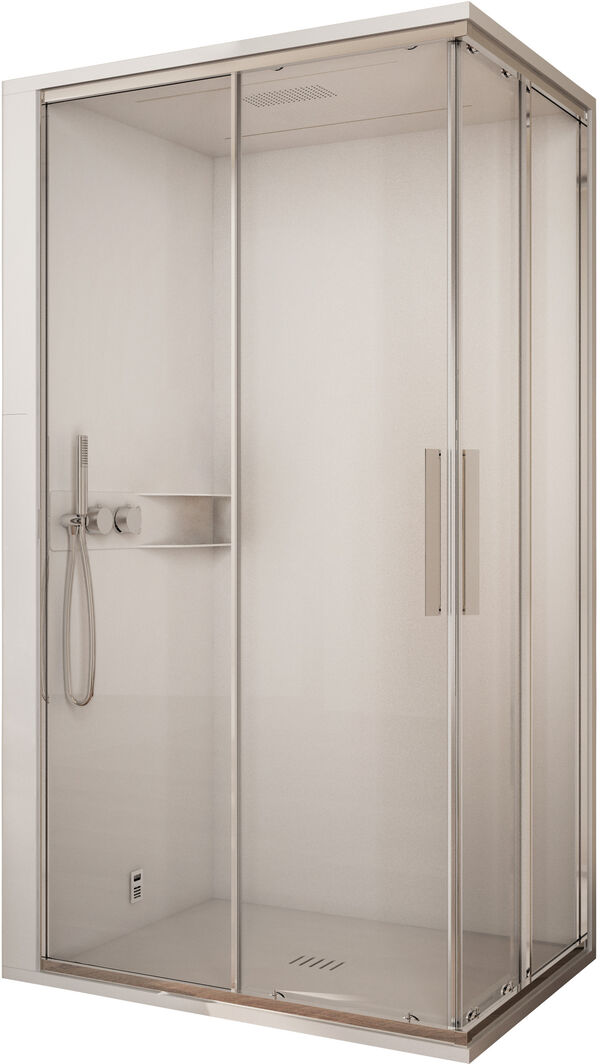 Douche &agrave; vapeur Ronal Skyfall Shower Argent brillant image number 0