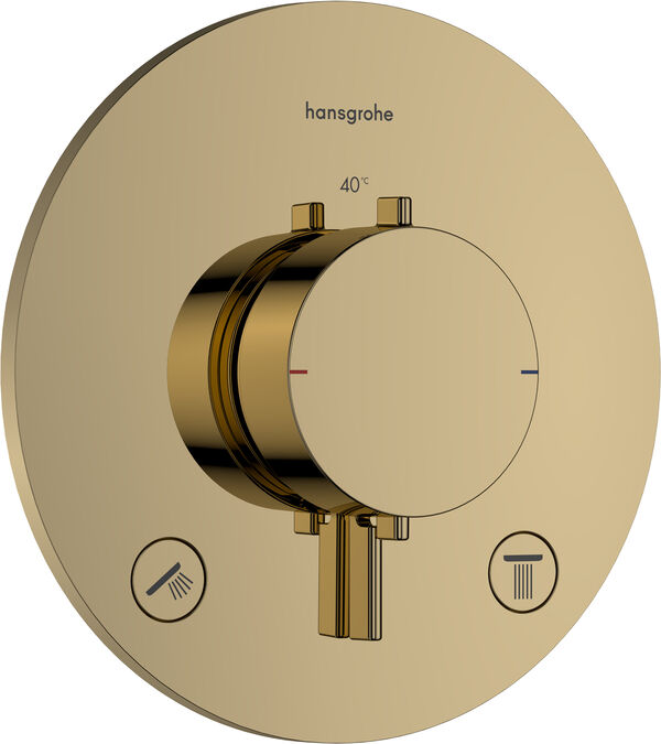 Duschsystem Hansgrohe Ecostat Comfort S, ohne Sicherheitseinrichtung, Thermostat, Abdeckplatte &Oslash; image number 0