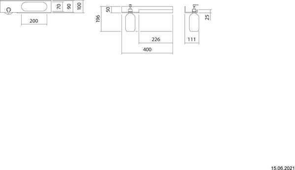 Tablette Alape Assist noir mat image number 1