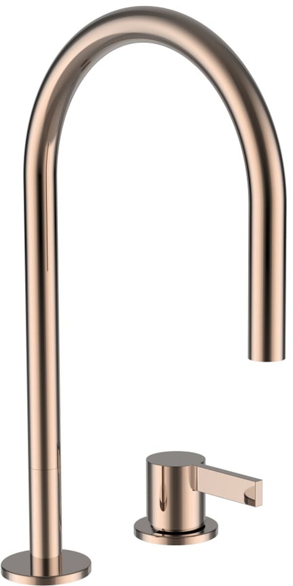 Zweilochbatterie Laufen Kartell, Schwenkauslauf, A 166 mm, ohne Ablaufventil image number 0
