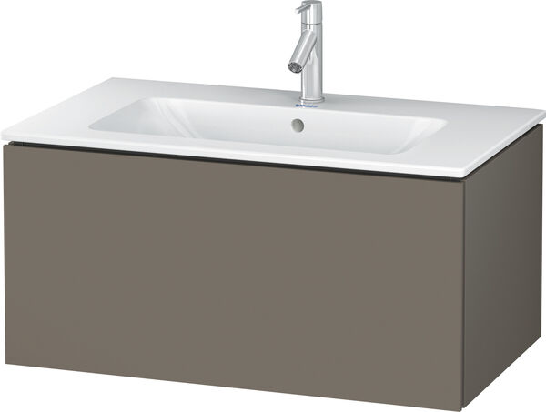 Meuble sous-lavabo L-Cube Flannel grey satin&eacute; mat image number 0