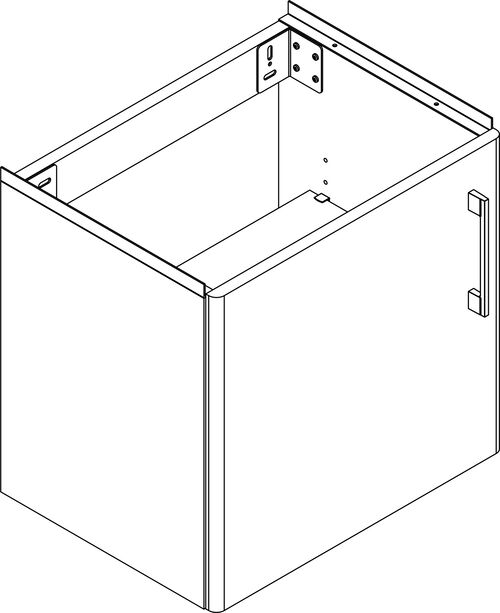 Waschtischmöbel Alterna primo round S Premium weiss