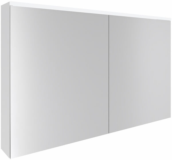 Armadio a specchio Alterna milo LED, larg. 120 cm, 60/60   image number 0