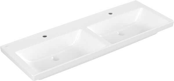 Lavabo double Villeroy & Boch Subway 3.0 130 x 47 cm Blanc image number 0
