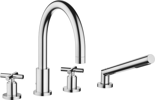 Batteria di riempimento Dornbracht Tara., 4 fori bocca di riempimento sporgenza 220 mm image number 0
