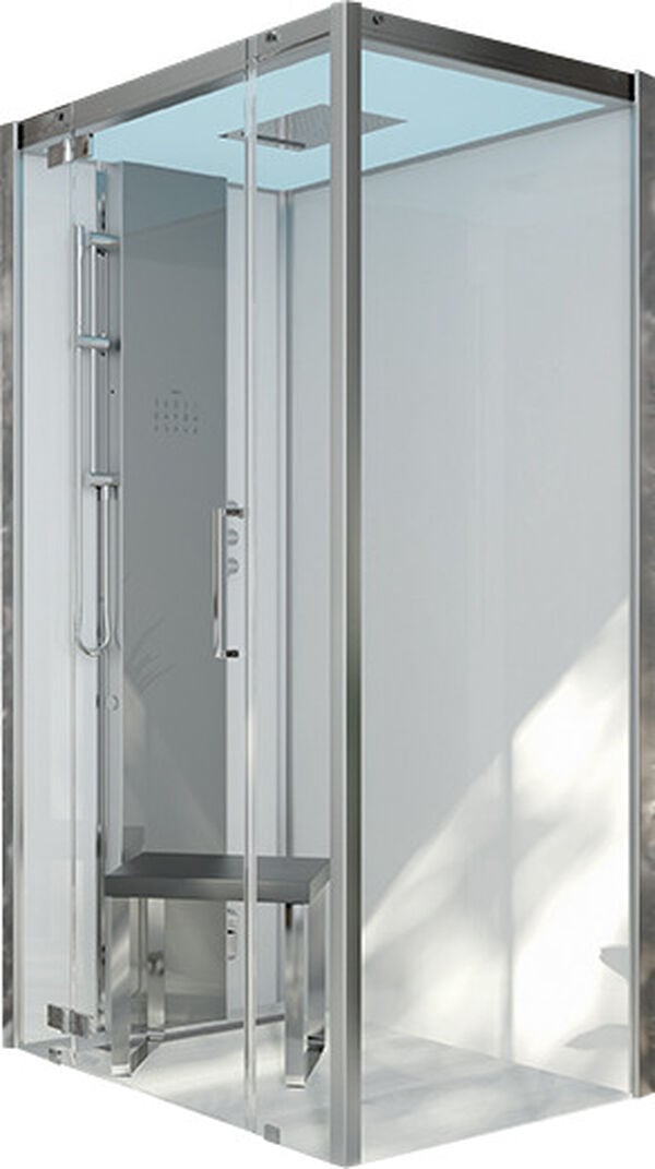 Doccia a vapore Hoesch Sense Perience, 118 x 88 cm, senza piatto doccia, versione angolo sinistro, image number 0