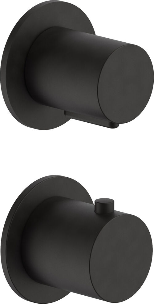 Miscelatore per bagno e doccia-set di montaggio finale Fantini Torino Deep black PVD