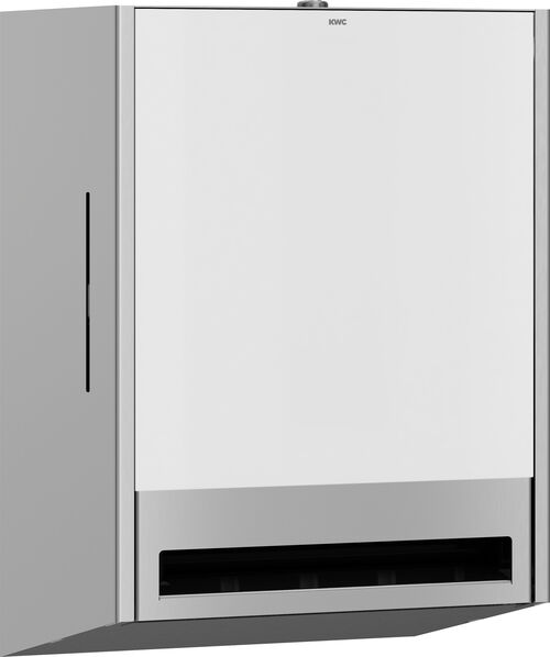 Distributore di salviette in carta KWC EXO 637 Bianco Frontale vetro temperato