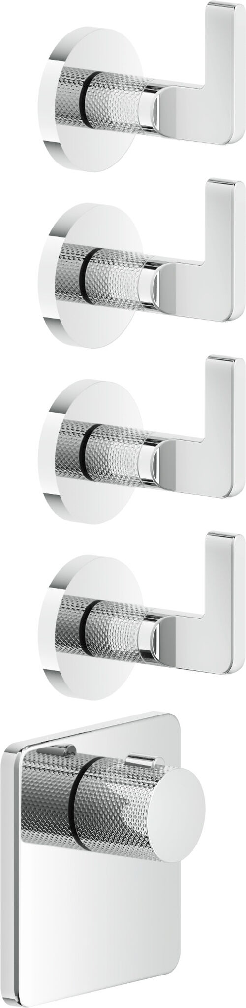 M&eacute;langeur de bain / douche-set de montage final Gessi Inciso Chrom&eacute;