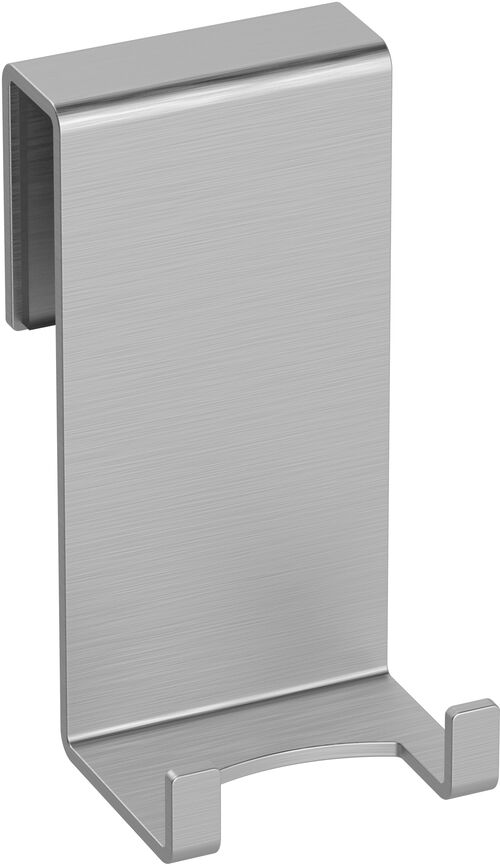 Halter Bodenschatz Edelstahl matt