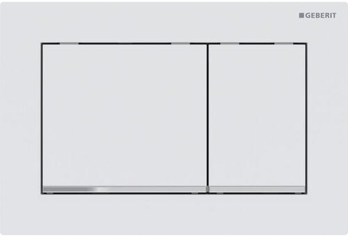 Bet&auml;tigungsplatte Geberit Omega20 square Weiss matt