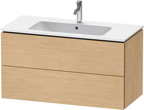 Armadio sottolavabo L-Cube, larghezza 102 cm, altezza 55 cm, profondità 48,1 cm, 2 cassetti Tip-on image number 0