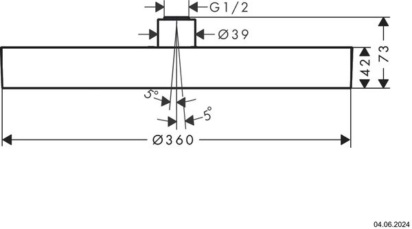 Regenbrause Hansgrohe Rainfinity Brushed bronze image number 1