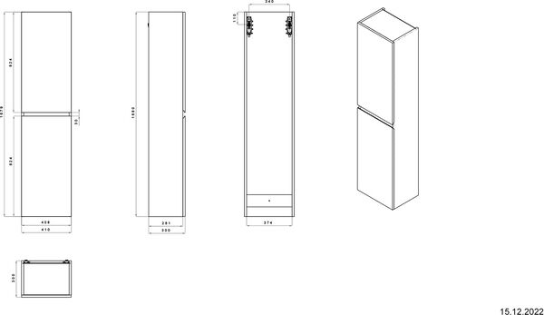 Hochschrank Alterna totale premium weiss image number 1