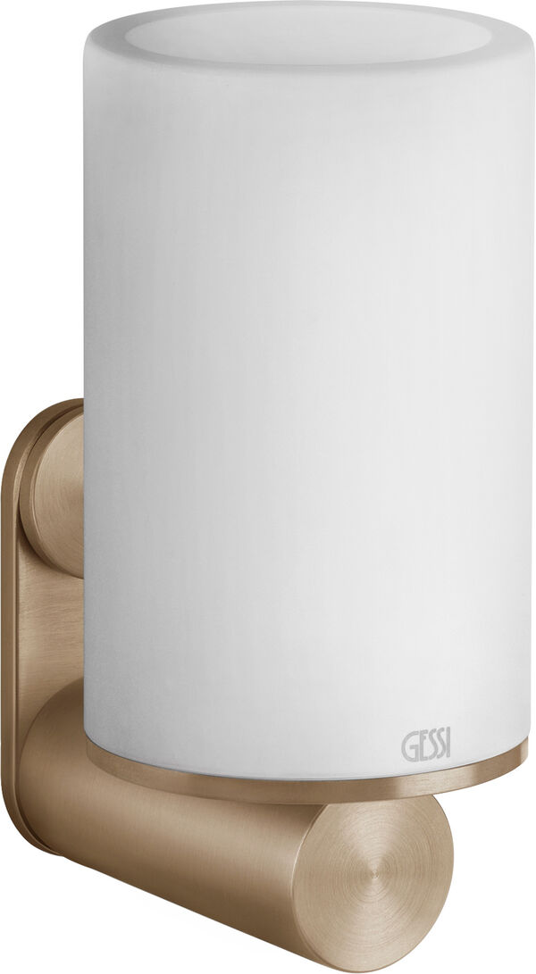 Glashalter Gessi 316 Warm steel brushed Flessa image number 0