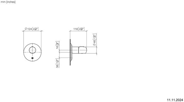 Thermostat-Endmontageset Dornbracht Madison X-Tool ½" platin image number 1
