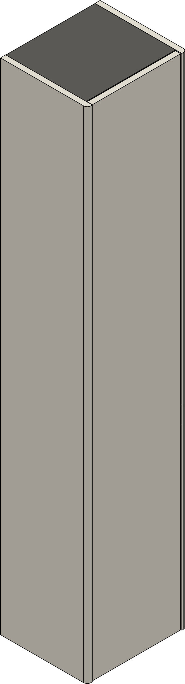 Armoire haute Alterna pro S Ch&ecirc;ne Sherman anthracite image number 0