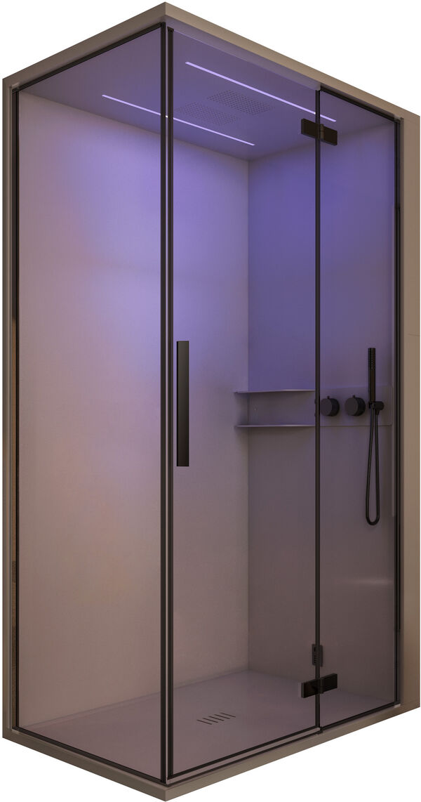 Dampfdusche Ronal Skyfall Shower Schwarz matt image number 0